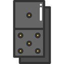 Game, gaming, Pieces, leisure, domino DimGray icon