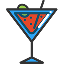 party, Alcohol, food, cocktail, leisure, drinking, straw, Alcoholic Drinks, Food And Restaurant Black icon