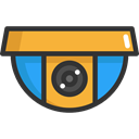 Camera, video, security, technology, cctv, surveillance, Security System Icon