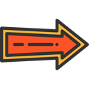 Orientation, Direction, right arrow, Arrows, Arrow Black icon