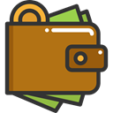 Holder, Billfold, Business And Finance, card, Notes, wallet, Money DarkGoldenrod icon