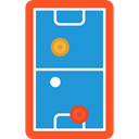 Board game, gaming, childhood, Air Hockey DodgerBlue icon
