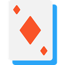 Bet, gambling, Cards, poker, gaming, Diamonds, Casino WhiteSmoke icon