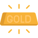 Ingot, luxury, Gold Ingots, Business And Finance, gold, Business, Bank Goldenrod icon
