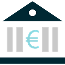 banking, Communications, Business, Finance, Money, Building, Bank, savings Icon
