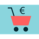 Business, shopping cart, website, online shopping, online shop, web page, Broswer, Commerce And Shopping SkyBlue icon