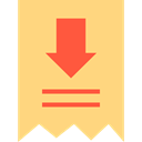 receipt, invoice, Commerce And Shopping, commerce, Ticket Icon