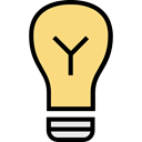 Light bulb, Idea, electricity, illumination, electronics, invention Khaki icon