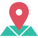 Map, Gps, pin, Maps And Location, Maps And Flags, Map Location, Map Point, Street Map, position, placeholder, locations, map pointer IndianRed icon
