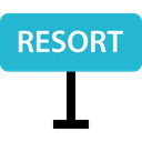 Resort, vacations, Signaling, travel LightSeaGreen icon