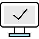 Tv, Computer, monitor, screen, television, technology Lavender icon
