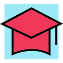 Cap, education, Graduate, mortarboard Icon