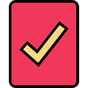 success, interface, tick, Checked, Shapes And Symbols Tomato icon