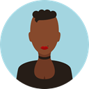 woman, profile, Avatar, Social, user LightBlue icon