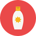 Sun Protection, Sun Cream, Healthcare And Medical, Beach, Holidays Tomato icon