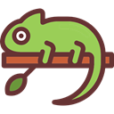 Animal Kingdom, Animals, Chameleon, reptile, Wild Life SaddleBrown icon