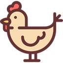 bird, Animals, Farm, hen, Animal Kingdom SaddleBrown icon