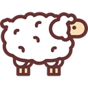 Sheep, Animals, mammal, wildlife, Animal Kingdom SaddleBrown icon