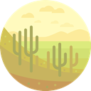 nature, landscape, Desert, scenery DarkKhaki icon