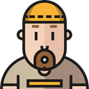 worker, Social, people, user, profile, Avatar Black icon