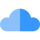 Cloud, weather, Cloudy, ui, sky, Cloud computing LightSkyBlue icon