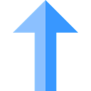 Arrows, Orientation, Direction, up arrow, uploading, Multimedia Option Black icon