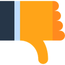 Finger, Dislike, Hands, Gestures, Hands And Gestures Orange icon