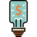 Light bulb, Idea, Seo And Web, Business, Money, Bussiness, startup Icon