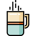 Coffee, food, Chocolate, mug, coffee cup, hot drink, Hot Coffee, Tea Cup, Food And Restaurant Black icon