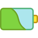 battery status, Battery Level, Battery, technology, electronics YellowGreen icon
