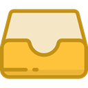 Email, File, mail, tool, inbox, interface, ui, symbols, tray, symbol, received Bisque icon