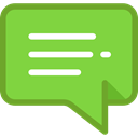 Multimedia, Chat, Communication, speech bubble, Conversation, Communications YellowGreen icon