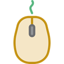 Computer, Mouse, technology, electronic, electronics, computing, computer mouse, clicker, Technological Bisque icon