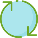 Reload, refresh, Orientation, Direction, Multimedia, Arrows, ui, Multimedia Option PaleTurquoise icon