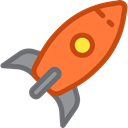 Rocket, Space Ship Launch, Rocket Launch, transportation, transport, Space Ship, Rocket Ship Black icon