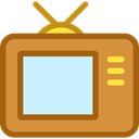Tv, screen, television, antenna, old, technology, electronics, vintage Icon