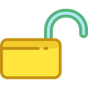 Lock, secure, security, padlock, Unlocked, interface, Tools And Utensils Black icon