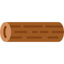 Log, wooden, wood, nature Black icon