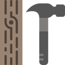 Board, hammer, Construction, Home Repair, Improvement, Construction And Tools Gray icon