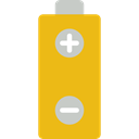 Battery, technology, electronics, full battery, battery status, Battery Level Goldenrod icon