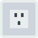 technology, electronics, Tools And Utensils, Connection, Socket, plugin, electrical LightGray icon