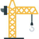 Hook, Construction, lift, Crane, Construction And Tools Icon