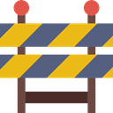 Caution, Construction, Barrier, Obstacle, Construction And Tools DimGray icon