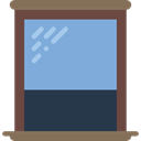 window, decoration, Curtains, Construction And Tools CornflowerBlue icon