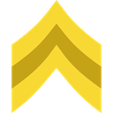 miscellaneous, Chevron, Military, Army Gold icon