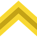 miscellaneous, Chevron, Military, Army Gold icon