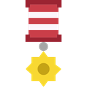 award, insignia, Sports And Competition, medal, Badge, Emblem, reward Black icon