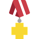 reward, insignia, Sports And Competition, award, medal, Badge, Emblem Black icon