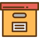 Archive, Box, storage, file storage, Data Storage, Storage Box, Files And Folders SandyBrown icon