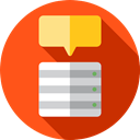 electronics, Cloud computing, file storage, Cloud storage, computing, Data Storage, Server, Multimedia, Database, interface OrangeRed icon